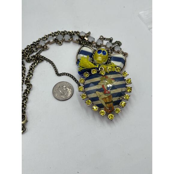 Betsey Johnson Pinup Girl Necklace Ship Shape Collection collection Skull - Picture 9 of 12
